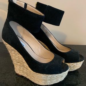 Steve Madden platform espadrille with ankle cuff